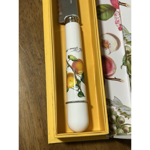 New Portmeirion Botanic Garden Stainless Steel Bread Knife Porcelain Handle - Picture 6 of 7